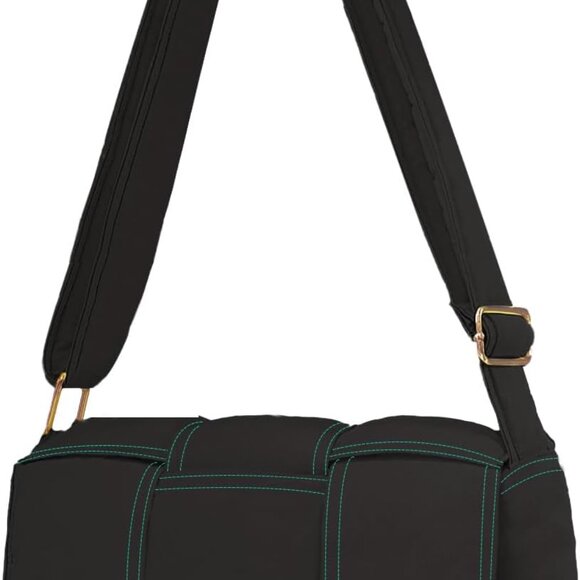 Puffer Crossbody Bag for Women, Lightweight Puffy Shoulder Bags with Adjustable